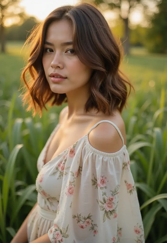 35 Haircut Ideas for Medium Hair to Try This Year - 1. The Eco-Chic Lob