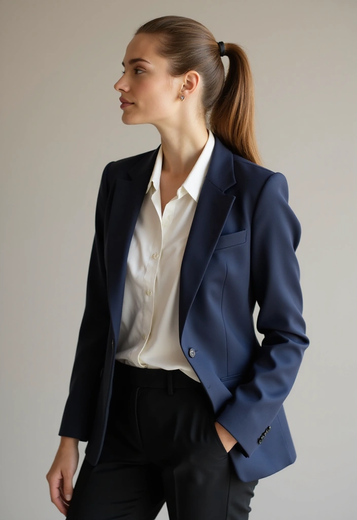 35 Haircut Ideas for Medium Hair to Try This Year - 19. Sleek High Ponytail