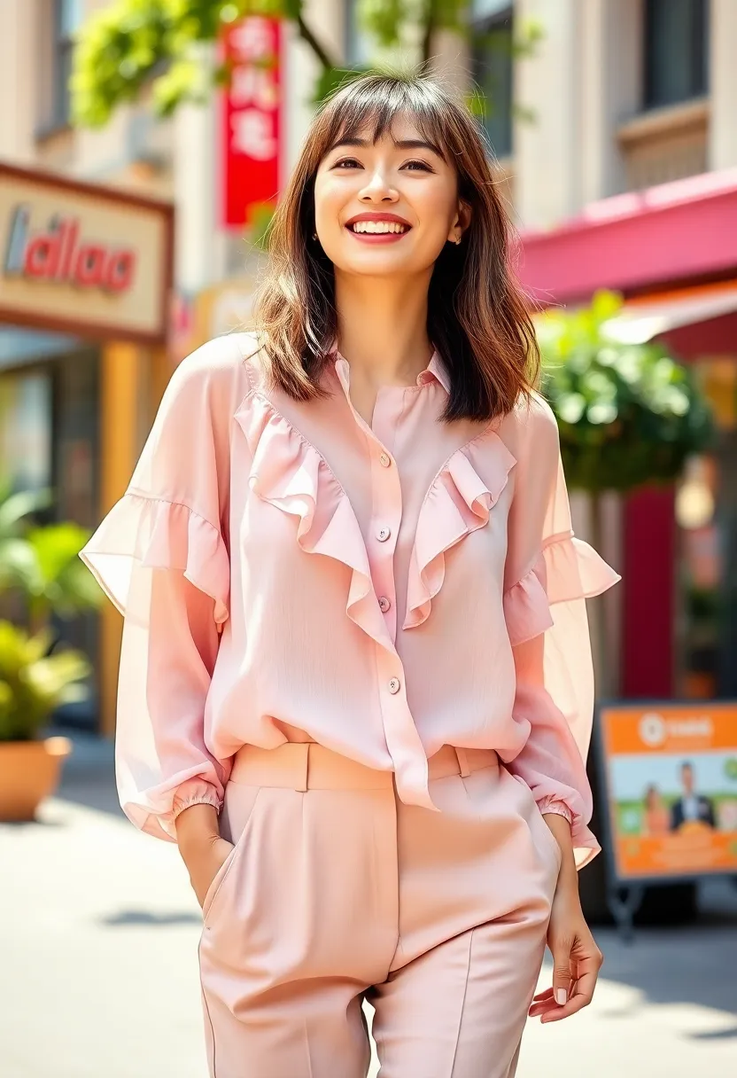 35 Haircut Medium Length Ideas for a Fresh Look - 17. Layered Bangs