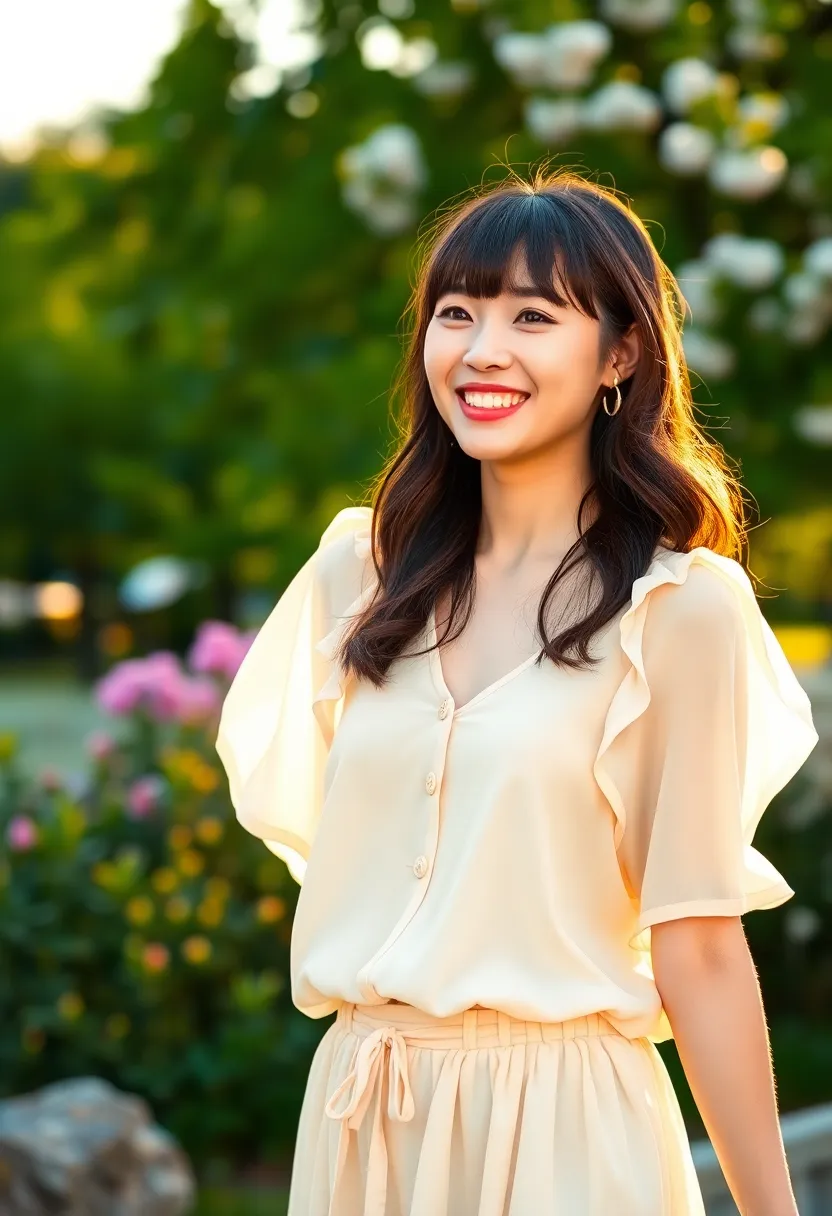 35 Haircut Medium Length Ideas for a Fresh Look - 9. Soft Layers with Bangs