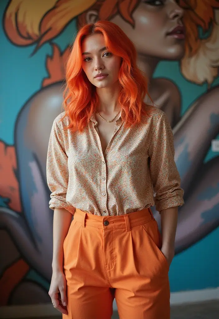 35 Hairstyles Side Part Ideas for a New You - Brightly Colored Side Part