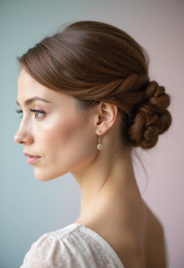 35 Hairstyles for Thin Hair Long That Look Fabulous - 1. Elegant Chignon