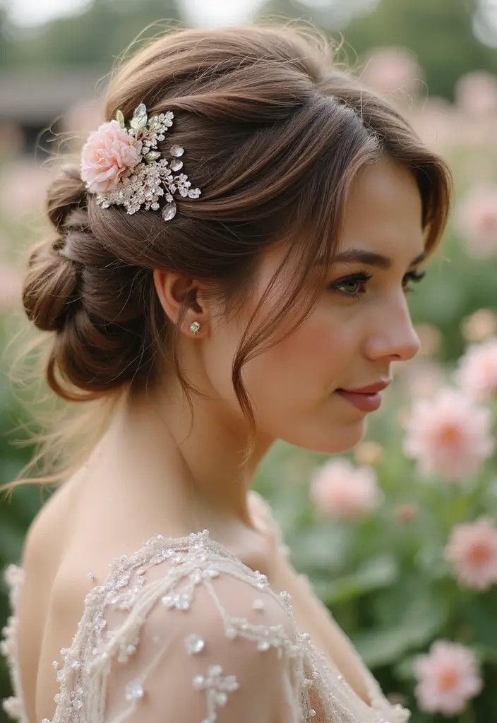 35 Hairstyles for Thin Hair Long That Look Fabulous - 11. Soft Updo with Volume