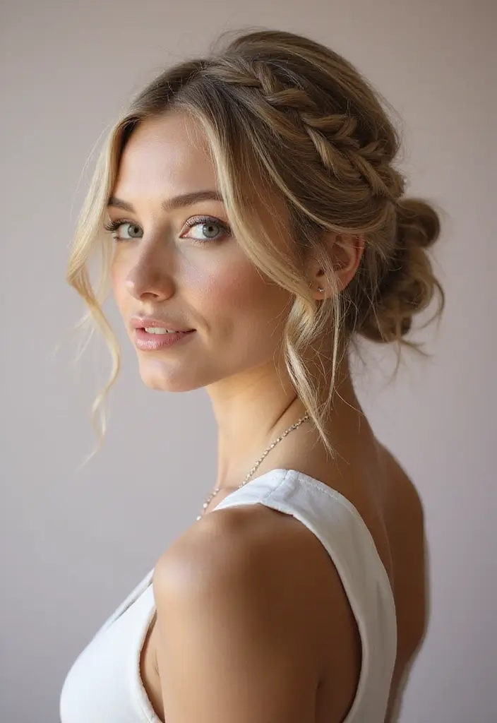 35 Hairstyles for Thin Hair Long That Look Fabulous - 2. Loose Braided Updo