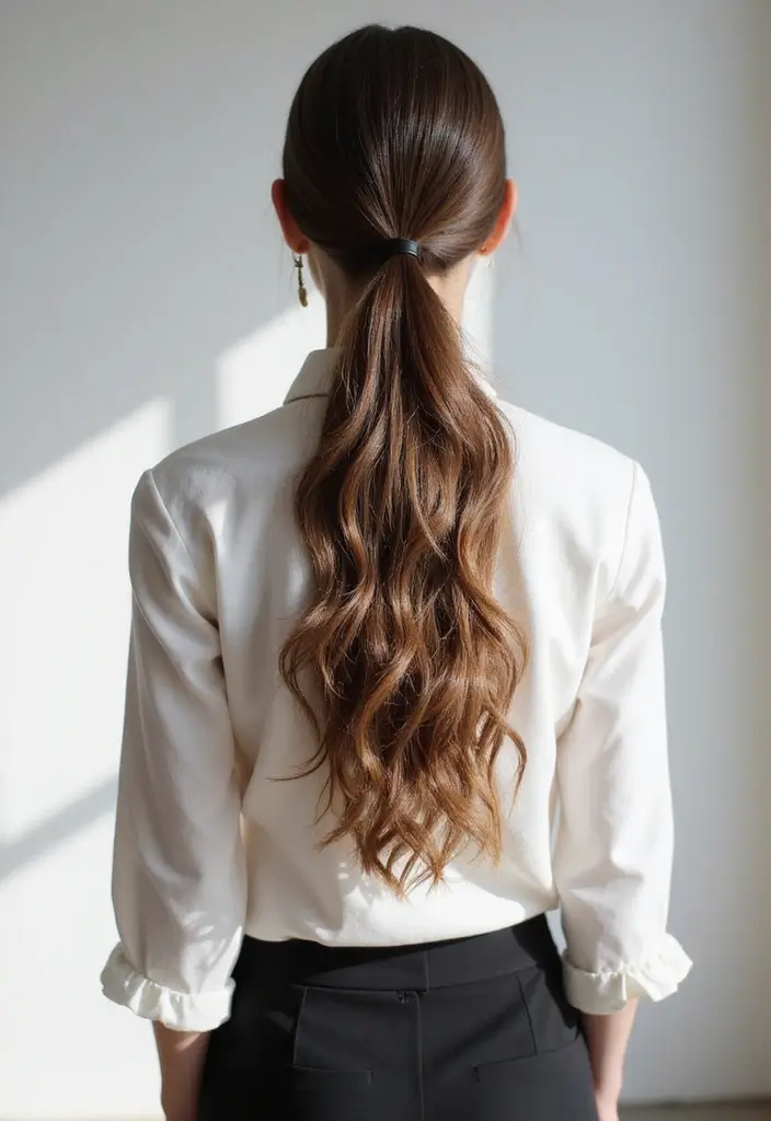 35 Hairstyles for Thin Hair Long That Look Fabulous - 27. Ponytail with Volume