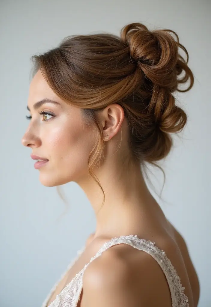 35 Hairstyles for Thin Hair Long That Look Fabulous - 32. Textured Updo
