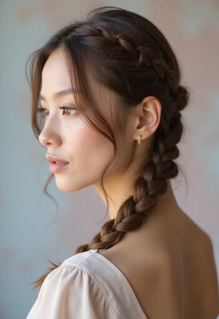 35 Hairstyles for Thin Hair Long That Look Fabulous - 7. Fishtail Braid
