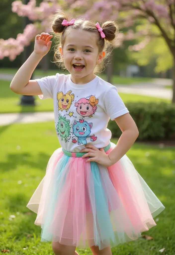 35 Hairstyles with Bows to Add a Cute Touch - 13. Bow-Enhanced Space Buns