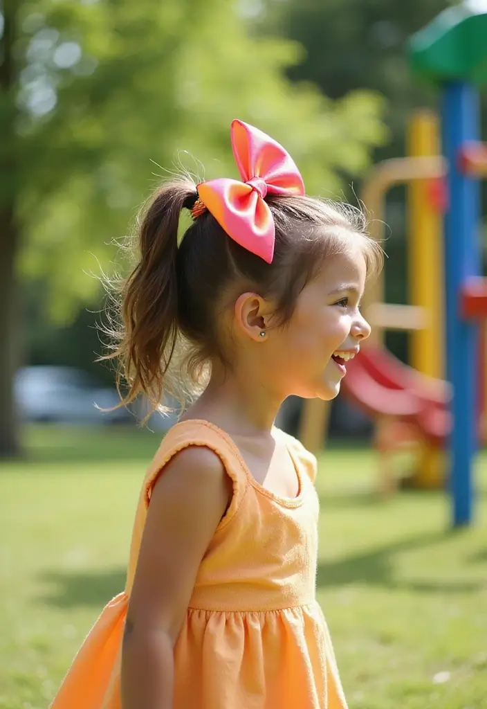 35 Hairstyles with Bows to Add a Cute Touch - 21. Bow-Embellished Hair Wrap