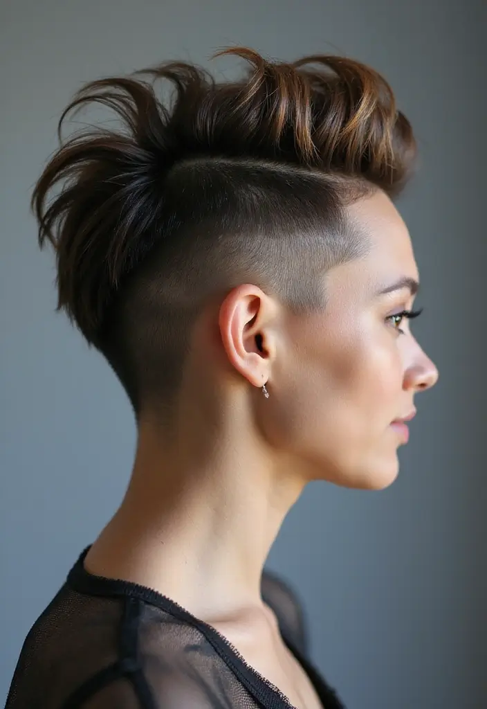 35 Wash and Wear Haircuts for Over 60 That Are Easy - 10. Cropped Undercut