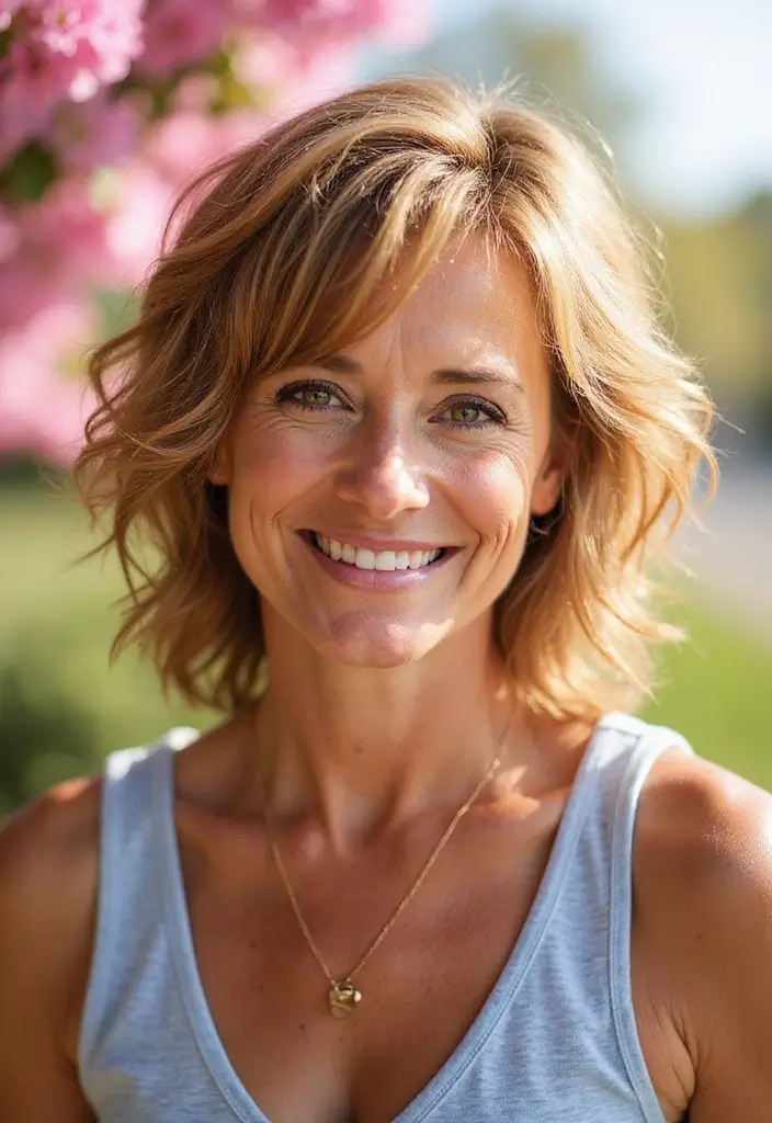 35 Wash and Wear Haircuts for Over 60 That Are Easy - 17. Choppy Layers