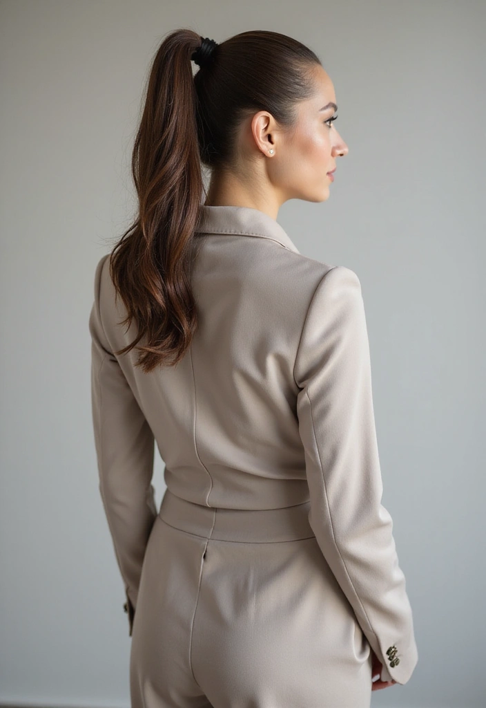 35 Wash and Wear Haircuts for Over 60 That Are Easy - 30. Sleek Ponytail