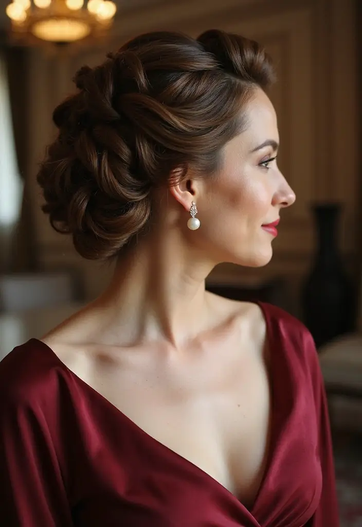 35 Wash and Wear Haircuts for Over 60 That Are Easy - 31. Twisted Updo