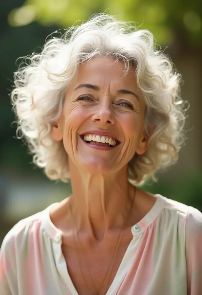 35 Wash and Wear Haircuts for Over 60 That Are Easy - 6. Curly Crop