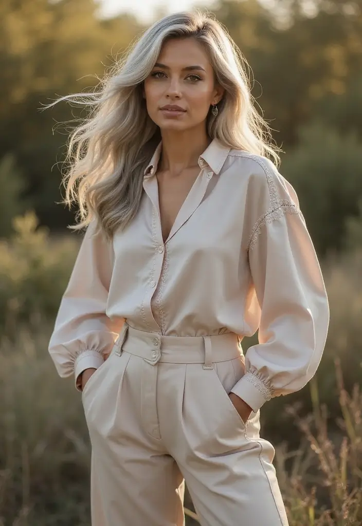 35 Youthful Gray Hairstyles for Over 50 That Inspire - 16. Platinum Gray with Long Layers