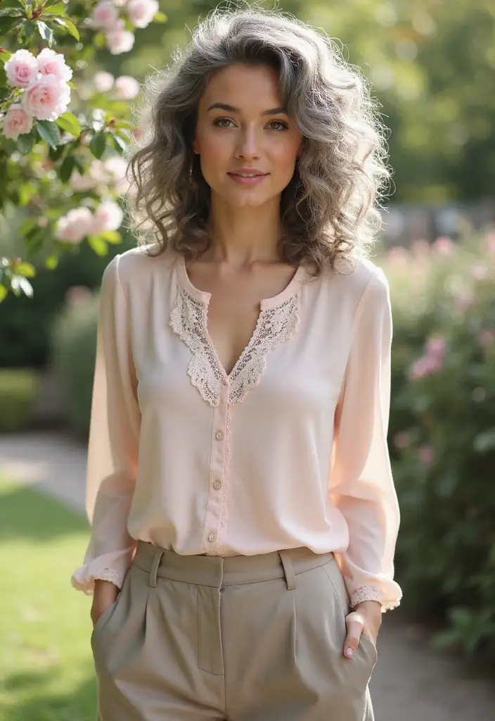 35 Youthful Gray Hairstyles for Over 50 That Inspire - 20. Gray Hair with Curls and Volume