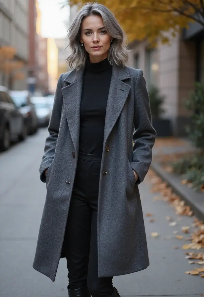 35 Youthful Gray Hairstyles for Over 50 That Inspire - 3. Classic Gray Lob