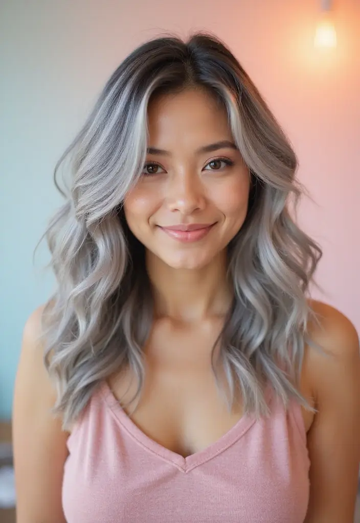 35 Youthful Gray Hairstyles for Over 50 That Inspire - 32. Gray Hair with a Playful Flip