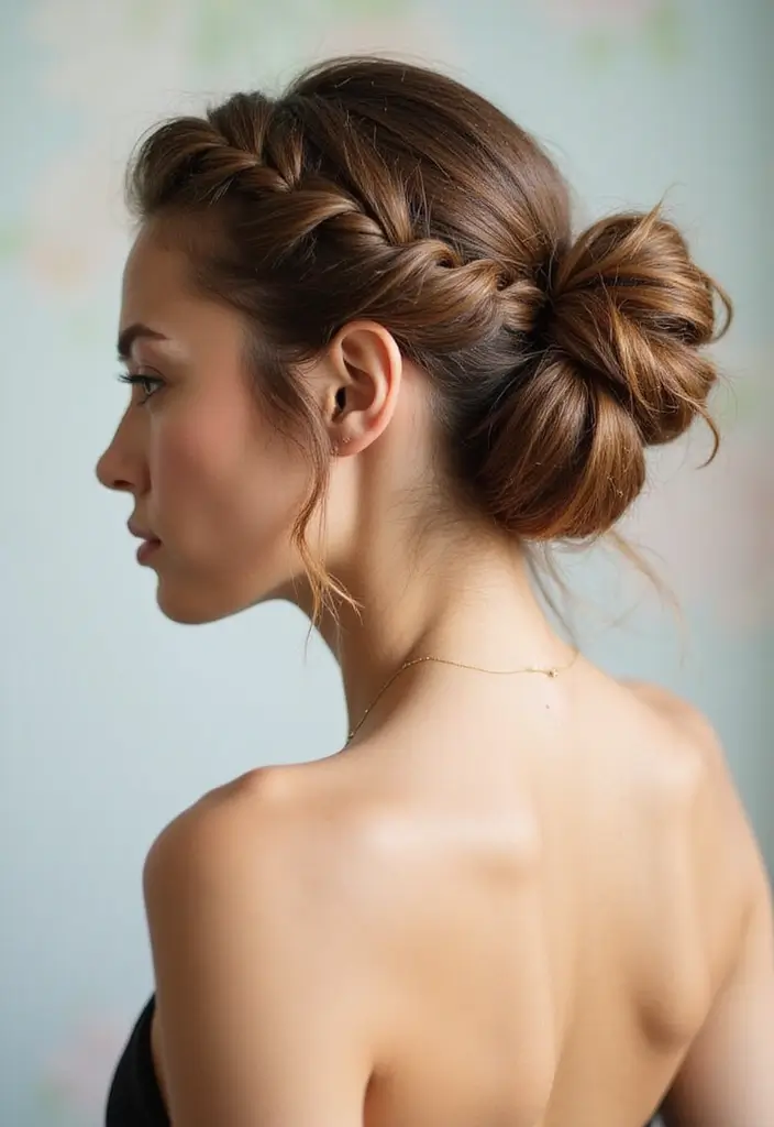 40 Stunning Hairstyles for Long Hair Inspiration: Braided Beauties - 18. Braid and Bun Combo