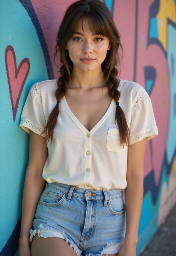 40 Stunning Hairstyles for Long Hair Inspiration: Braided Beauties - 19. Braid with Bangs