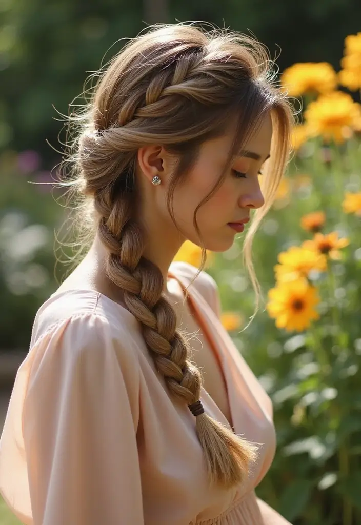 40 Stunning Hairstyles for Long Hair Inspiration: Braided Beauties - 21. Braid with a Twist