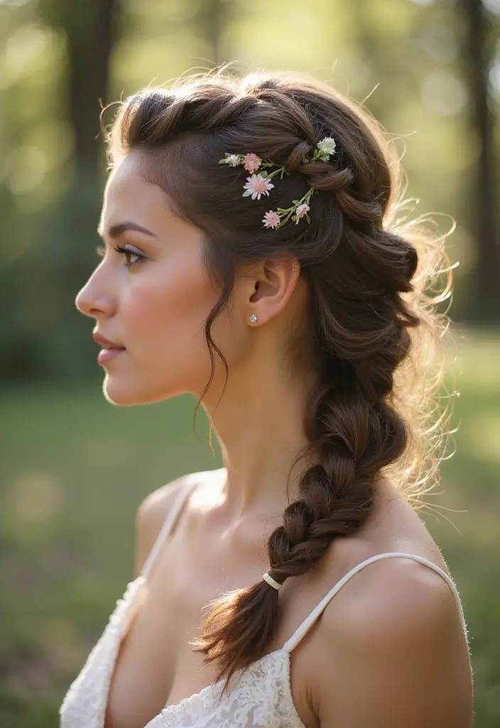 40 Stunning Hairstyles for Long Hair Inspiration: Braided Beauties - 26. Side Swept Braid