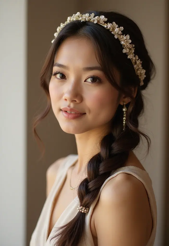 40 Stunning Hairstyles for Long Hair Inspiration: Braided Beauties - 28. Braid and Headband Combo