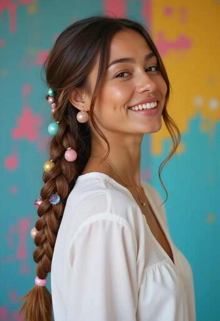40 Stunning Hairstyles for Long Hair Inspiration: Braided Beauties - 29. Braid and Bead Combo