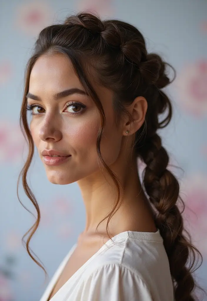 40 Stunning Hairstyles for Long Hair Inspiration: Braided Beauties - 31. Braid and Twist Combo