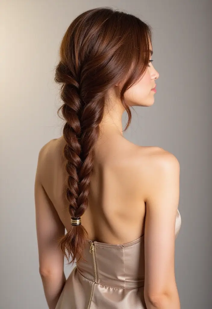 40 Stunning Hairstyles for Long Hair Inspiration: Braided Beauties - 38. Vertical Braid