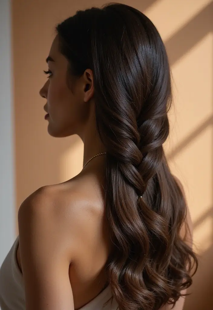 40 Stunning Hairstyles for Long Hair Inspiration: Braided Beauties - 39. Sleek Braid