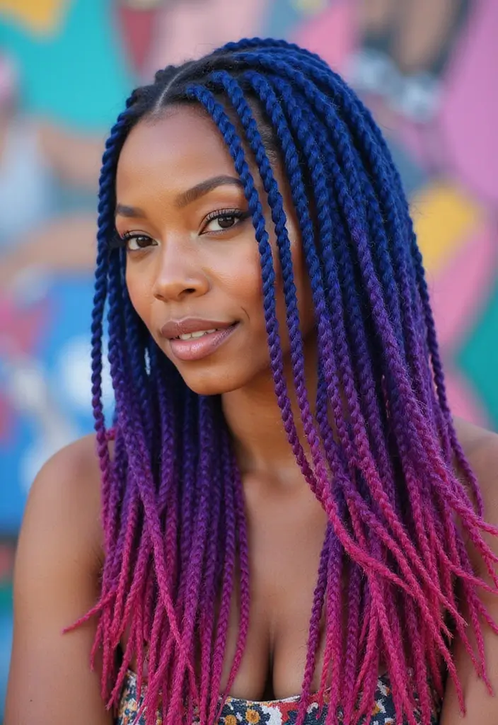 40 Stunning Hairstyles for Long Hair Inspiration: Braided Beauties - 4. Box Braids