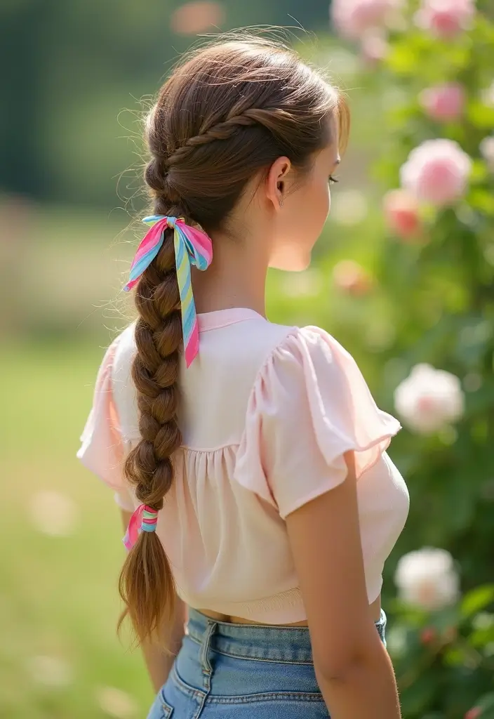 40 Stunning Hairstyles for Long Hair Inspiration: Braided Beauties - 8. Braided Ponytail