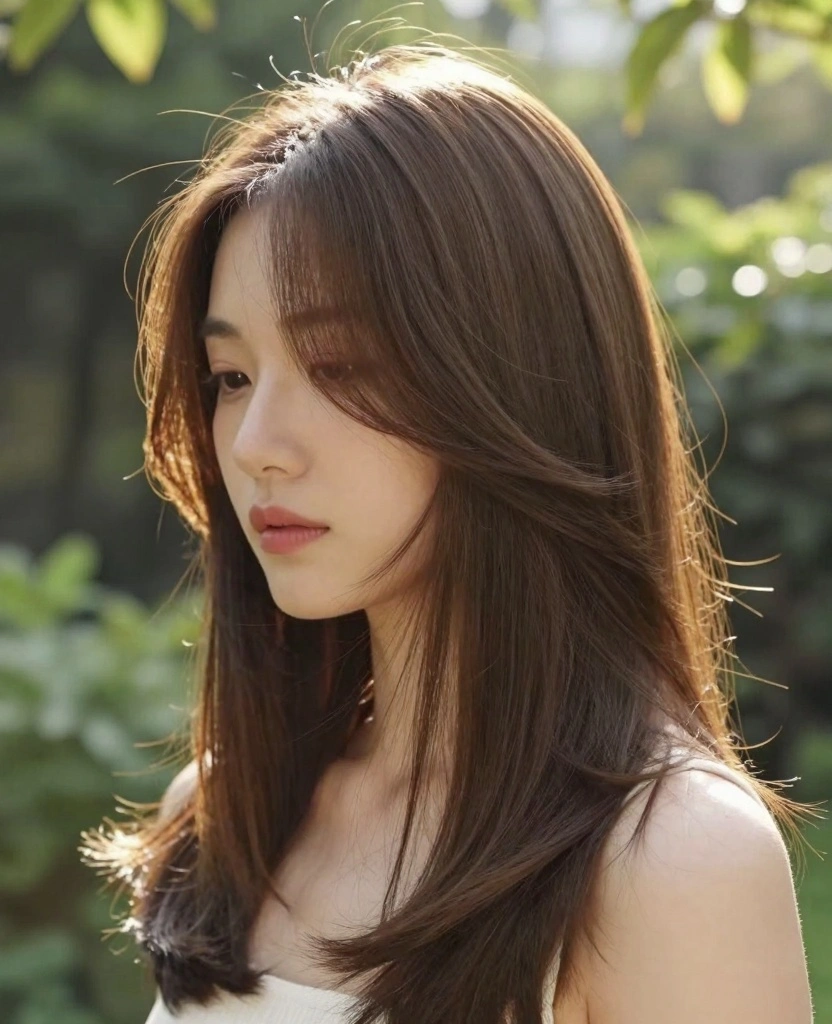 13 Butterfly Haircut Ideas for Long Straight Hair - 1. Soft Layered Butterfly Cut 1