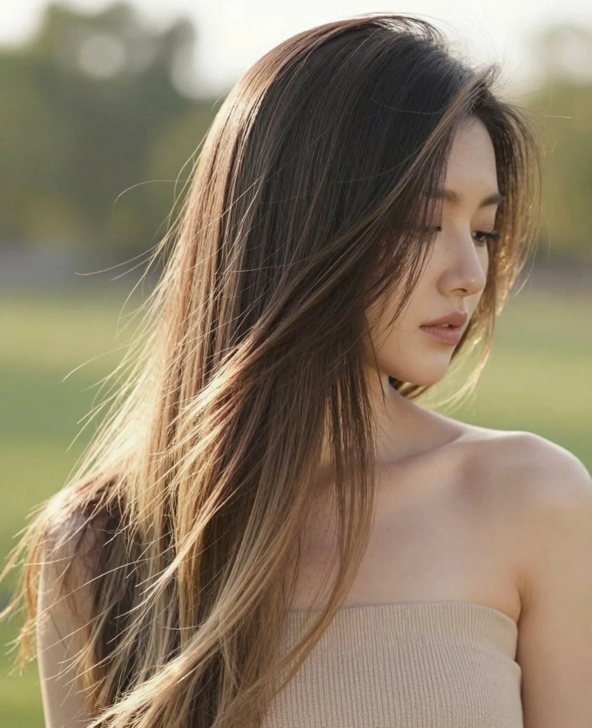 13 Butterfly Haircut Ideas for Long Straight Hair - 10. Butterfly Haircut with Subtle Ombre 1