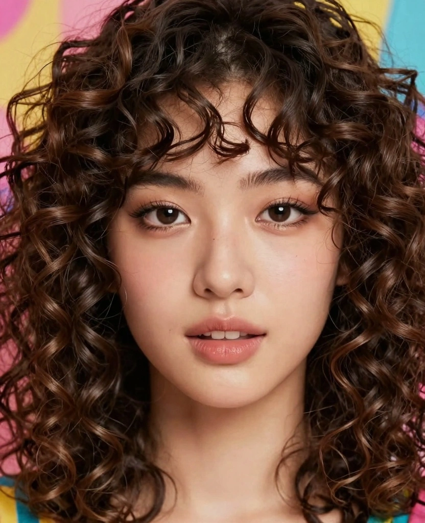 15 V-Shaped Haircut With Layers for Long Hair - Face Framing Ideas - 11. Layered V-Cut with Bouncy Curls 1