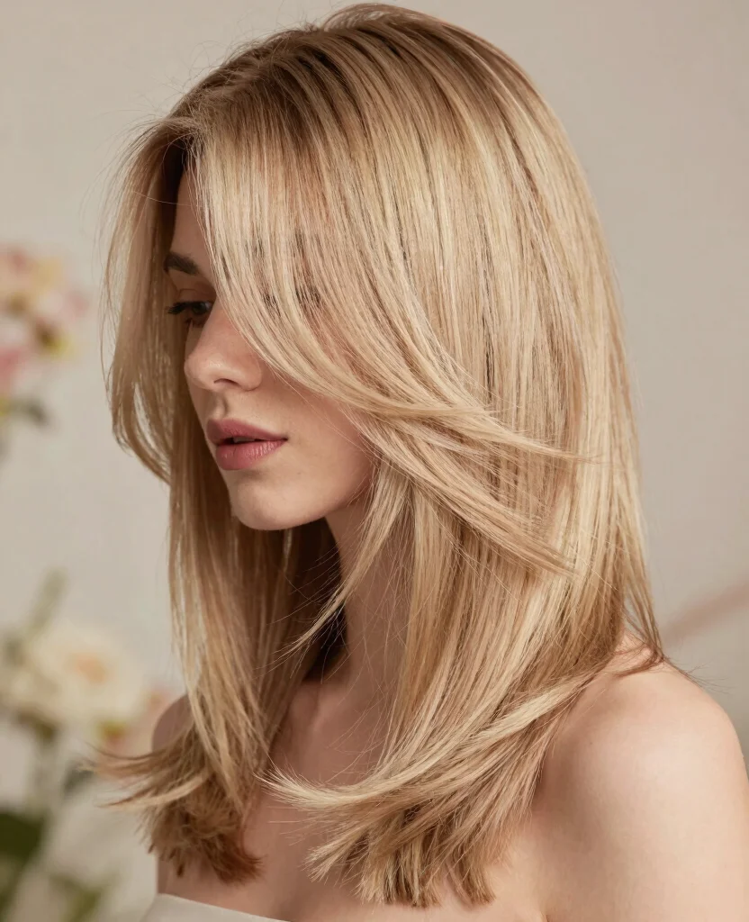 15 V-Shaped Haircut With Layers for Long Hair - Face Framing Ideas - 14. V-Layers with Feathered Ends 1