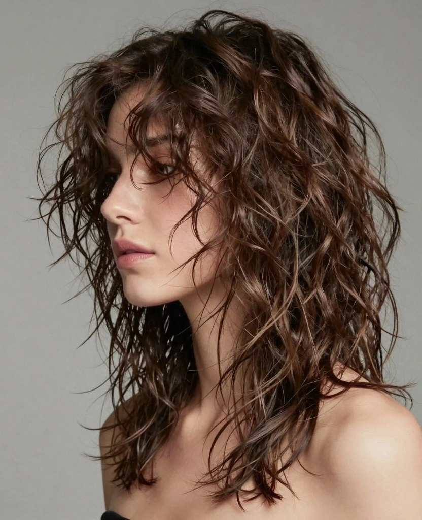 15 V-Shaped Haircut With Layers for Long Hair - Face Framing Ideas - 6. Messy V-Layers for Effortless Style 1
