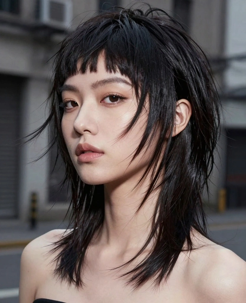 15 V-Shaped Haircut With Layers for Long Hair - Face Framing Ideas - 9. Edgy V-Layers with Razor Cuts 1