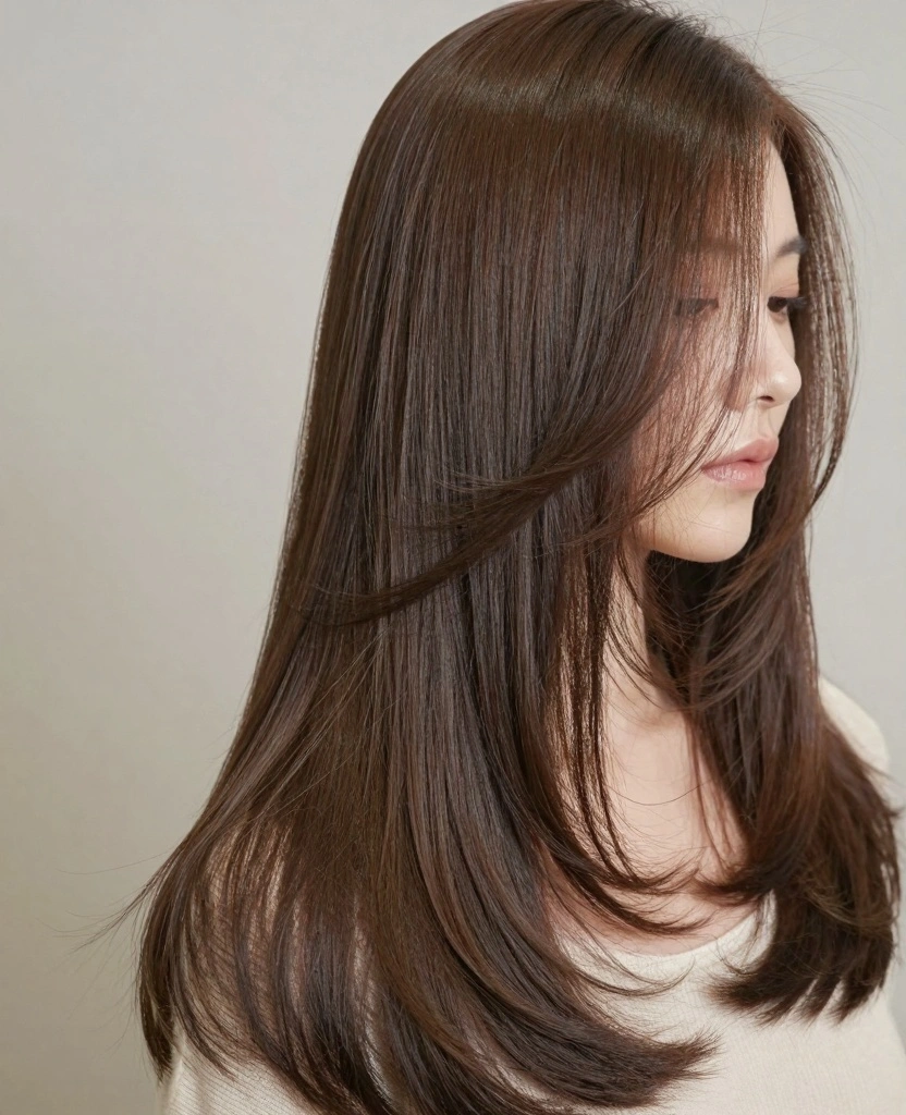 16 Simple Haircuts for Long Straight Hair - 13. Curved Layers 1