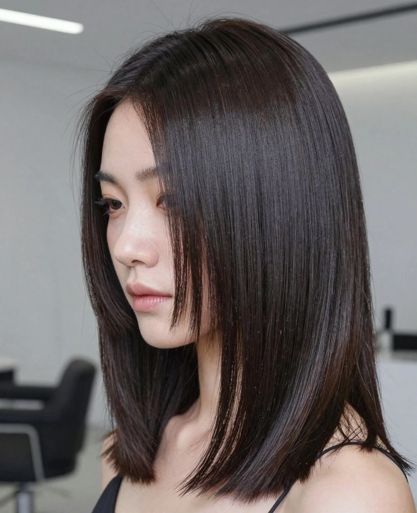 16 Simple Haircuts for Long Straight Hair - 3. Blunt Cut 1