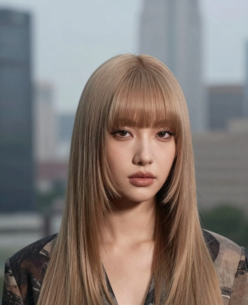 17 Face Framing Haircuts for Long Hair With Bangs - 11. Long Hair with Asymmetrical Bangs 1