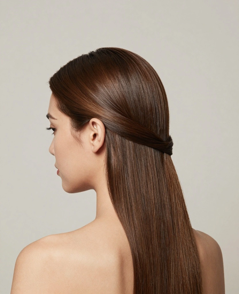 18 Easy & Simple Haircuts for Long Straight Hair - 12. Sleek Ponytail 1