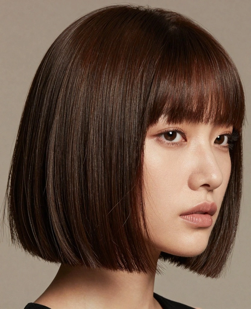 18 Easy & Simple Haircuts for Long Straight Hair - 2. Blunt Cut 1