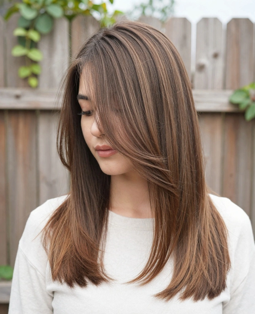 18 Easy & Simple Haircuts for Long Straight Hair - 3. V-Cut 1