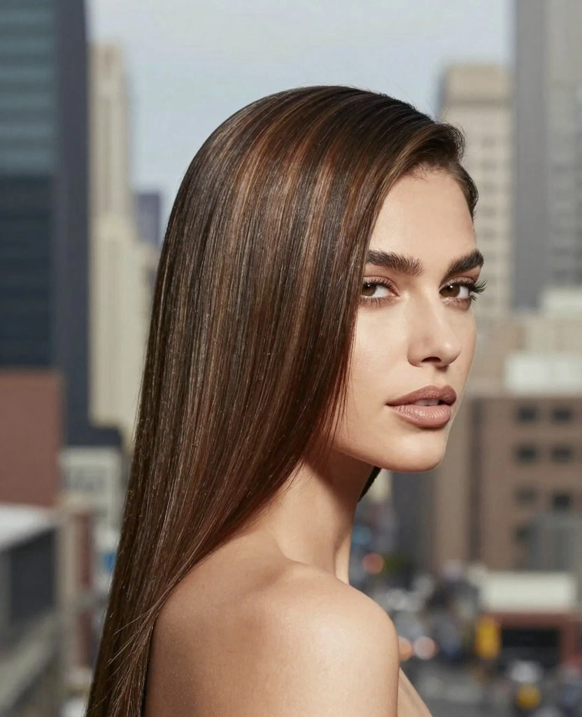 18 Easy & Simple Haircuts for Long Straight Hair - 6. Asymmetrical Cut 1