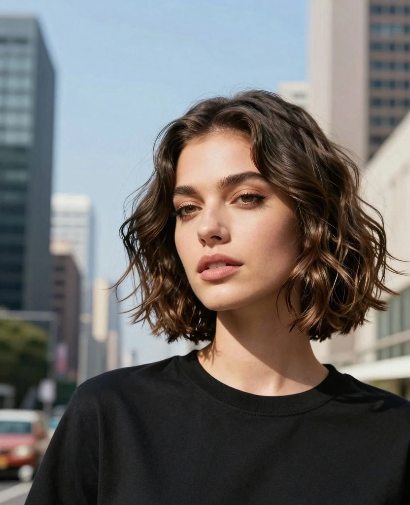 19 Best Haircut Ideas for Long Hair Round Face - 8. Textured Long Bob (Lob) 1