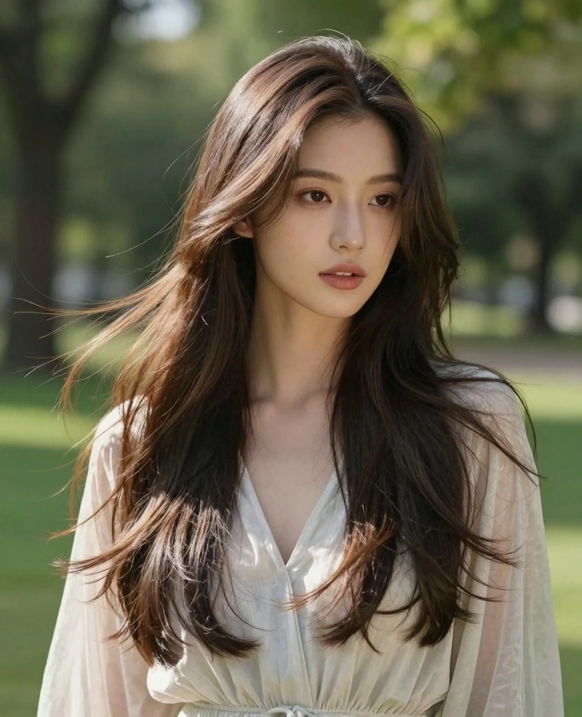 19 Layer Haircuts for Long Hair Round Face That Slim Your Look - 7. Layered Cut with Highlights 1