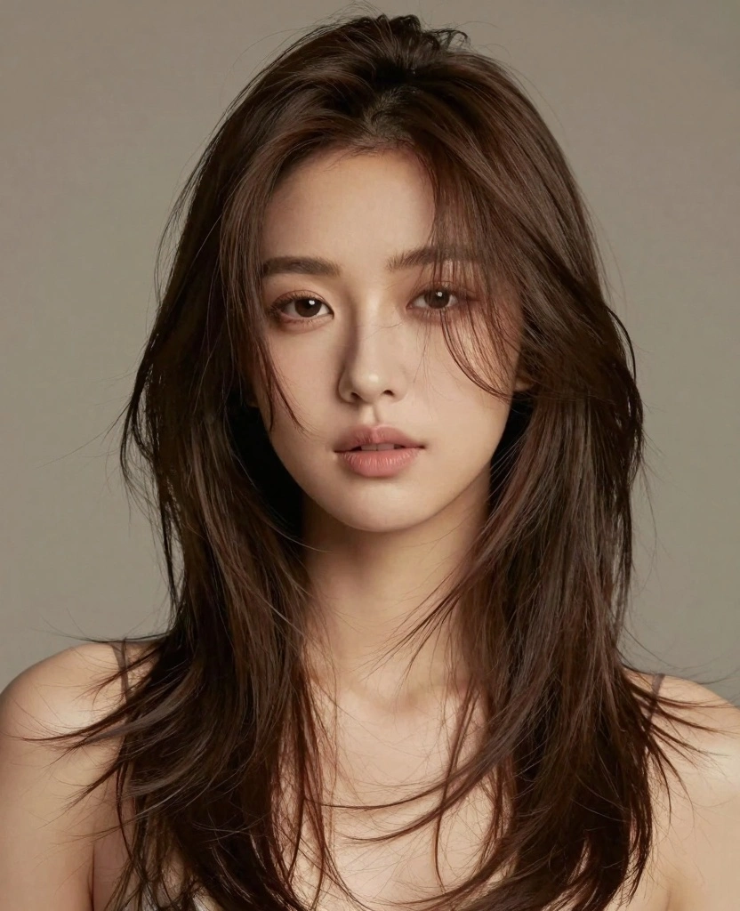 19 Layer Haircuts for Long Hair Round Face You’ll Love - 11. Layered Half-Up Style 1