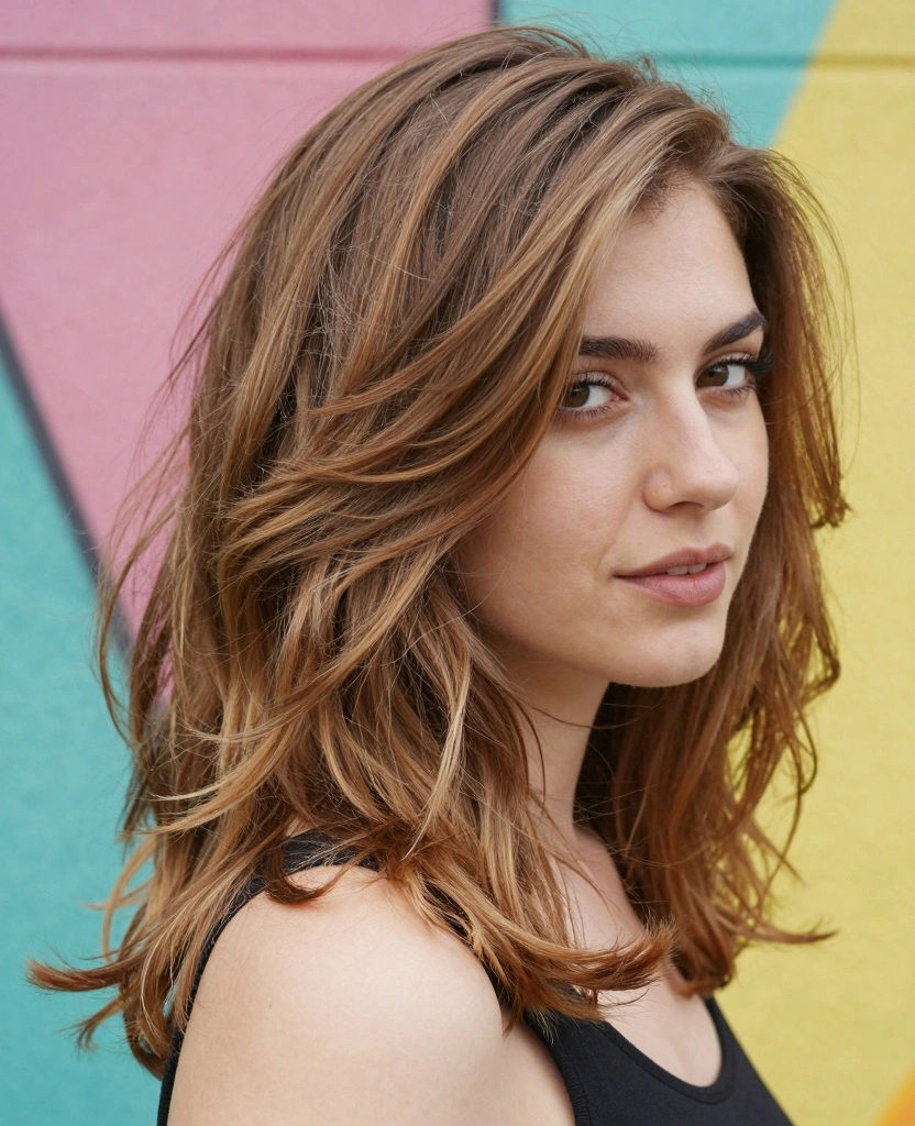 19 Layer Haircuts for Long Hair Round Face You’ll Love - 6. Textured Layers 1